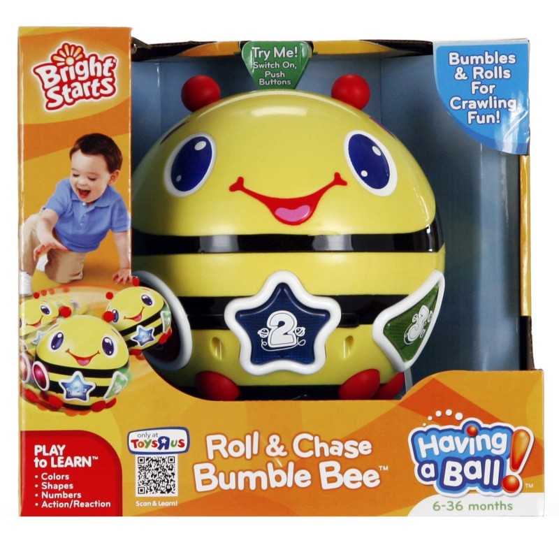 bright starts having a ball roll and chase bumble bee